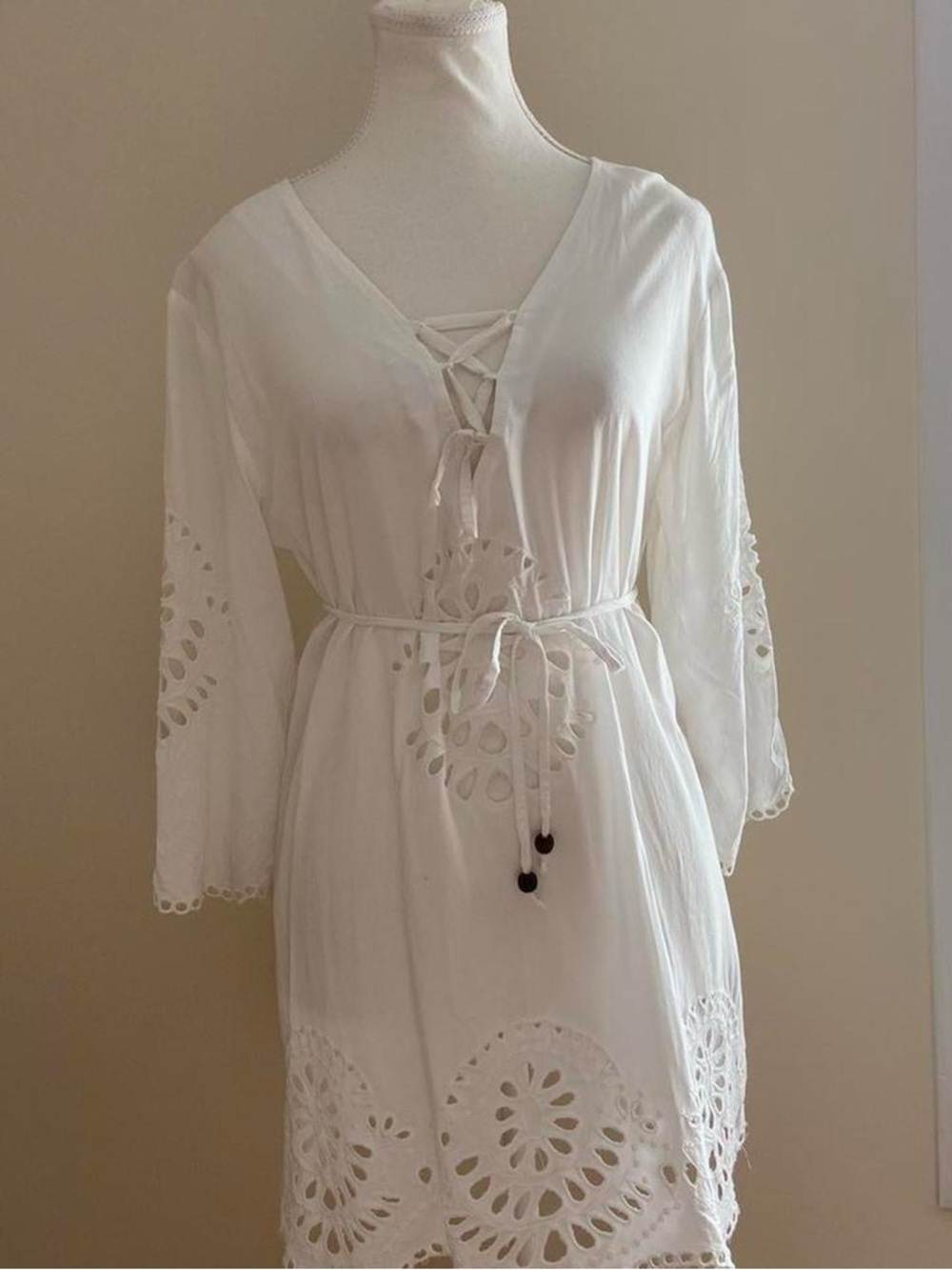Solitaire Swim White Swimwear Top